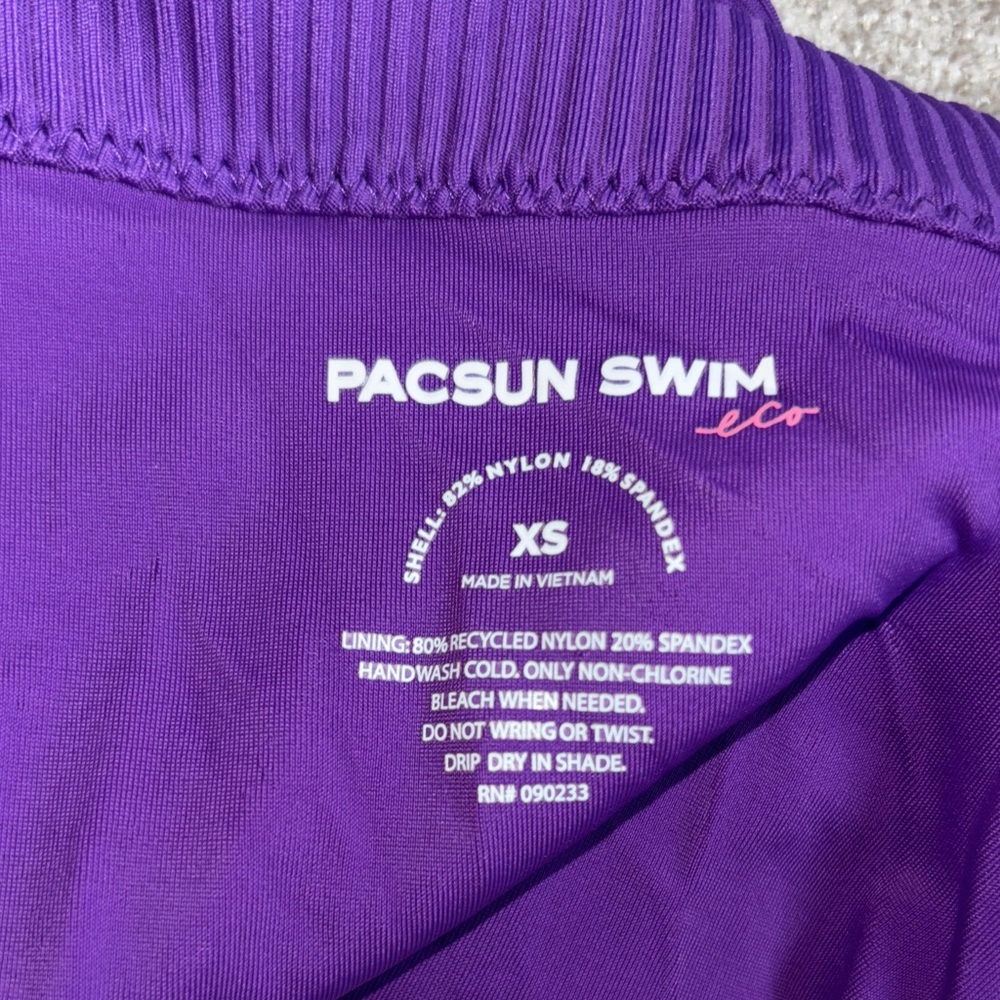 Pacsun Ribbed Purple Bikini Bottom - Picture 3 of 3